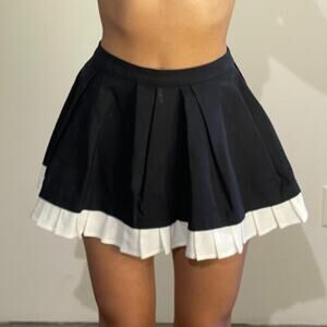 Black and White Mini Skirt